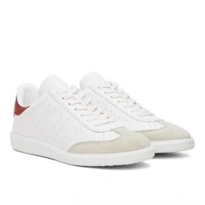 Isabel Marant Bryce Low-Top White/Tan Sneakers Size 39
